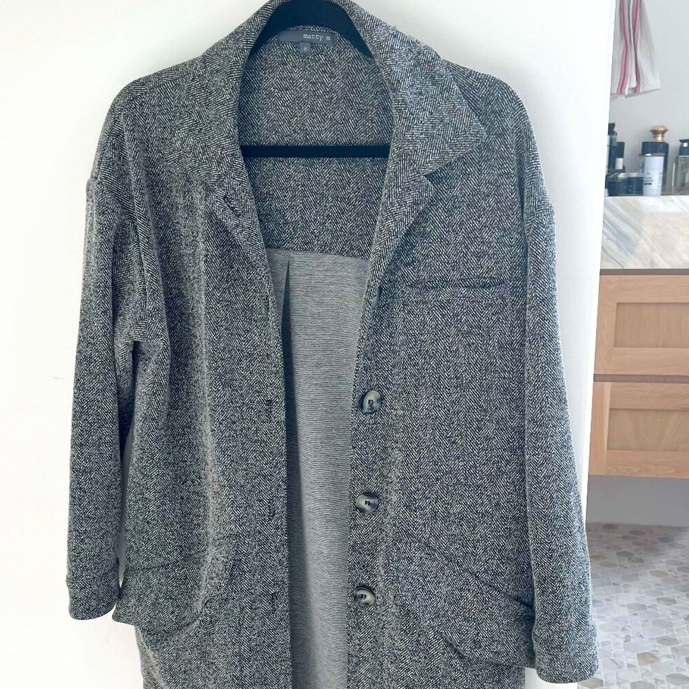 Casual Knit Trench Coat